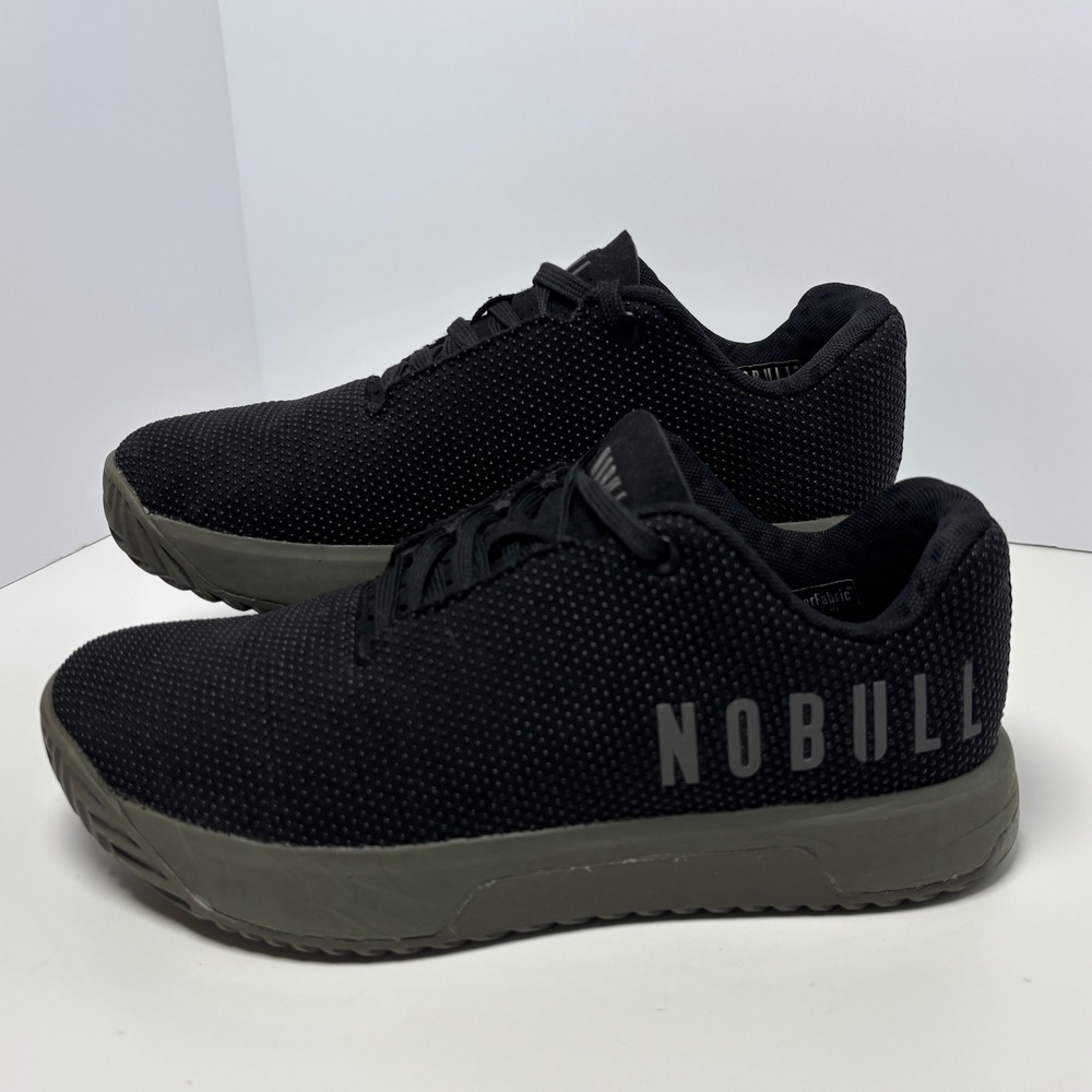 Nobull Superfabric Trainer Women's Size 7 1/2 Black Gray Athletic Shoes Sneakers